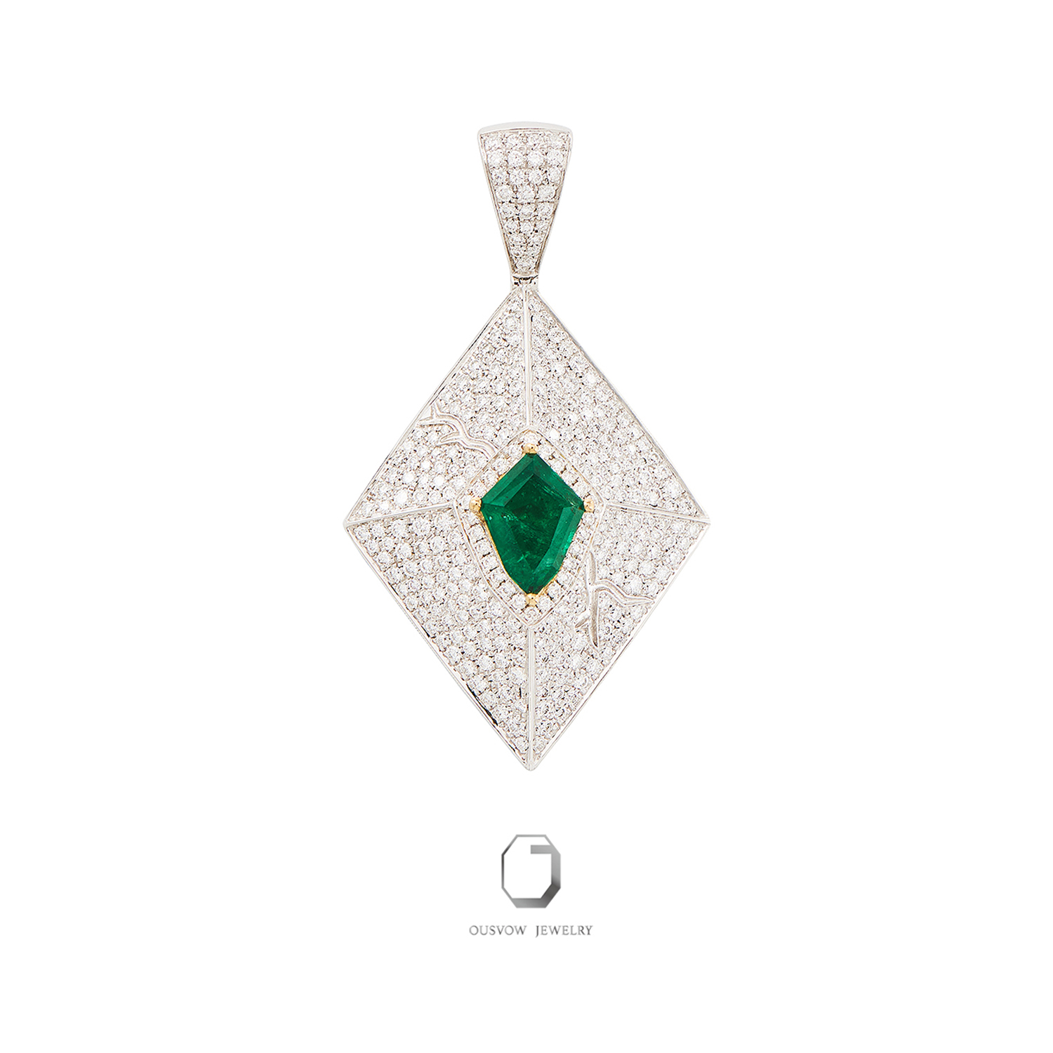 Celestial body crack pendant